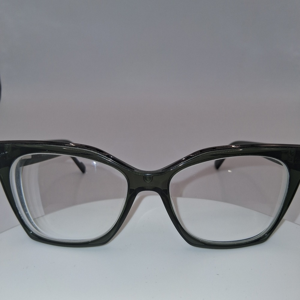 Brooklyn Channing Crystal Transparent Eyeglasses Frames Olive 53-16-140